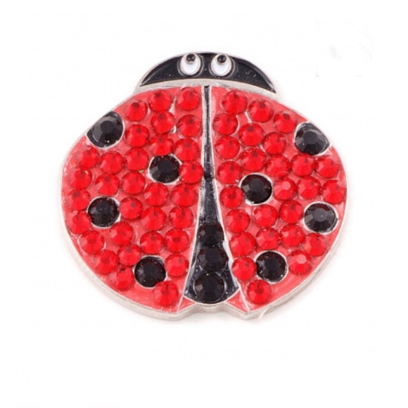 NWT Bonjoc Swarovski Crystal Ball Marker. Lady bug - Picture 1 of 1